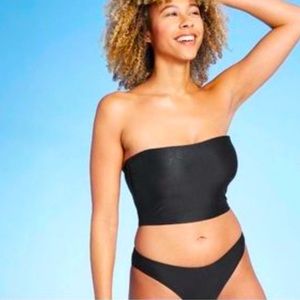 Long Line Bandeau Bikini Top-Small NWT